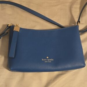 Kate Spade Blue Leather Crossbody Bag